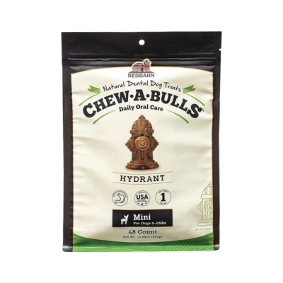 Redbarn Chew-A-Bulls (Size: Mini | Shape: Hydrant | 48-Count (Pack of 1))