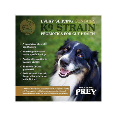 Taste of the Wild Prey Real Meat High Protein Turkey Limited Ingredient Dry Dog Food Grain-Free Recipe Made with Real Cage-Free Turkey, Probiotics, Antioxidants, and Vitamins for All Life Stages 8lb