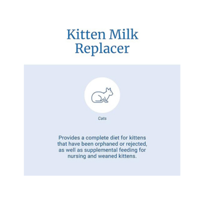 PetAg KMR Kitten Milk Replacer Powder - Prebiotics and Probiotics for Newborn to 6 Week - 12 oz Powdered Drink Mix