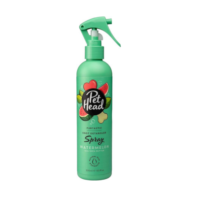 PET Head Dog Spray 300ml, Furtastic, Watermelon Scent, Knot Detangler, Best Pet Spray for Smelly Dogs, Care for Long, Tangly Curls & Coats, Professional Waterless Grooming, Gentle Formula for Puppies