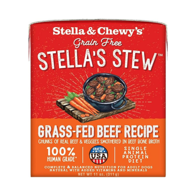 Stella & Chewy's Stella's Stew Grass-Fed Beef Recipe Wet Dog Food (Pack of 12)
