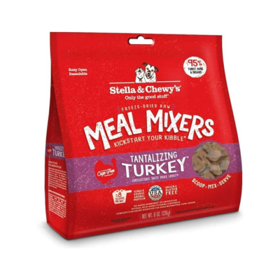 Stella & Chewy's Turkey Freeze Dried Raw Meal Mixers, 9 Ounce (3 Pack)