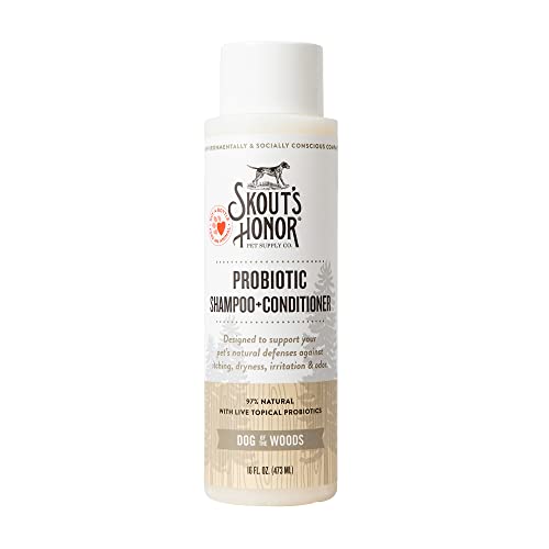 SKOUT'S HONOR: Probiotic Shampoo + Conditioner for a Healthier Skin and Coat - Dog of the Woods, 16 oz.