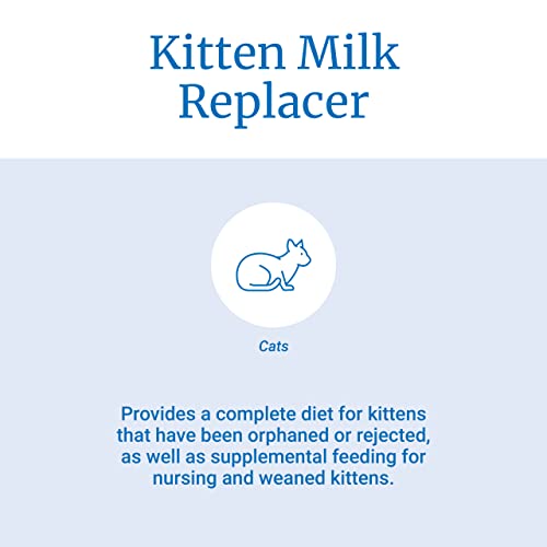 PetAg KMR Kitten Milk Replacer Powder - Prebiotics and Probiotics - Newborn to Six Weeks - Kitten Formula