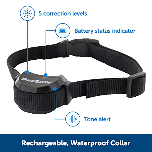 PetSafe Stay & Play Compact Wireless Pet Fence for Dogs, Waterproof & Rechargeable Receiver Collar, Covers Up to 3/4 Acre for Pets 5 lb+ from Parent Company of Invisible Fence Brand