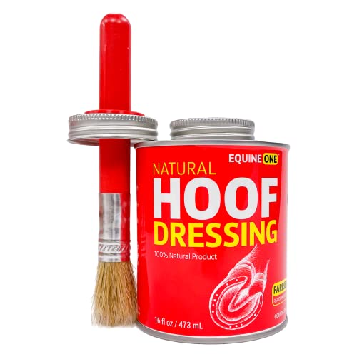 Equine One Natural Hoof Dressing - 100% All-Natural Hoof Care Product - Abscesses || Thrush || White Line || Quarter Crack, 35 Day Supply, 16 fl.oz