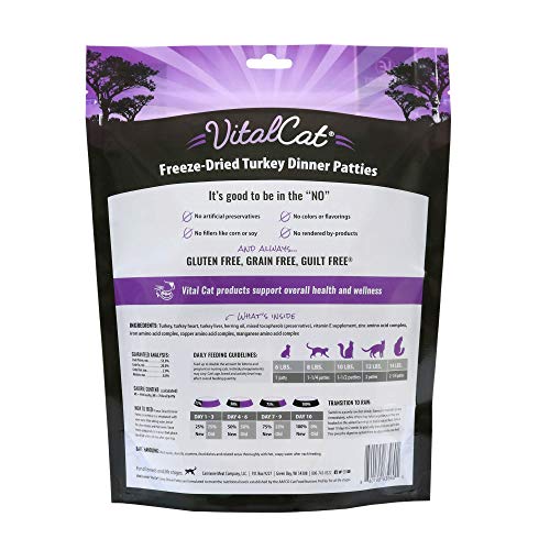 Vital Essentials Vital Cat Freeze-Dried Grain-Free All Natural Dinner Patties Cat Food, 8 oz