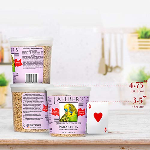 Lafeber Premium Daily Diet Pellets Pet Bird Food, Made with Non-GMO and Human-Grade Ingredients, for Parakeets (Budgies)