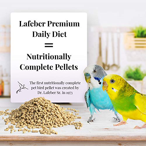 Lafeber Premium Daily Diet Pellets Pet Bird Food, Made with Non-GMO and Human-Grade Ingredients, for Parakeets (Budgies)