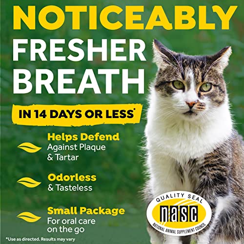 TropiClean Fresh Breath Oral Care Drops Breath Freshener for Dogs & Cats with Bad Breath, Made with Natural Ingredients, 2 Ounce