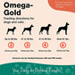 NaturVet Omega-Gold Plus Salmon Oil Skin and Coat Supplement for Dogs and Cats, Soft Chews, Made in the USA