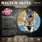 SodaPup USA-K9 Magnum Skull – Dog Tug Toy, Chew Toy, & Treat Dispenser Made in USA from Our Most Durable Non-Toxic, Pet-Safe, Food Safe, Natural Rubber Material for Bonding, Exercise, & More