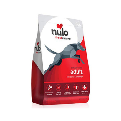 Nulo Frontrunner Dry Dog Food for Adult Dogs – Ancient Grain Inclusive Recipe - All Natural Pet Kibble with High Taurine Levels - Animal Protein for Lean Strong Muscles