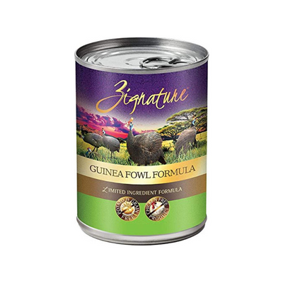 Zignature Guinea Fowl Formula Grain-Free Wet Dog Food 13oz, case of 12