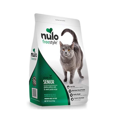 Nulo Senior Dry Cat Food - Grain Free Kibble, All Natural Ingredient Diet for Digestive & Immune Health - Allergy Sensitive Non GMO - Available 12 lbs & 5 lbs