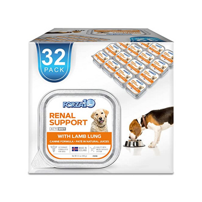Forza10 Wet Dog Food Kidney RENAL ACTIWET, 3.5oz, Kidney Dog Food Wet, Renal Dog Food Lamb Flavor, Dog Renal Support Canned Dog Food