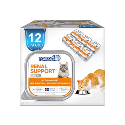 Wet Cat Food Kidney RENAL ACTIWET with Lamb 3.5oz, Adult Cat Food Wet, Renal Support Canned Cat Food
