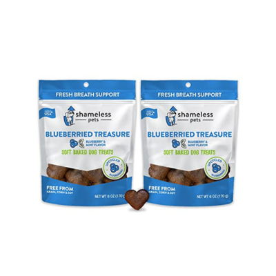 SHAMELESS PETS Soft Dog Treats - Natural, Healthy Dog Treats Made with Upcycled Ingredients & Zero Artificial Flavors, Grain Free Dog Biscuits