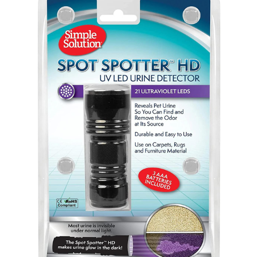 Simple Solution Spot Spotter HD UV LED Urine Detector | Spot and Eliminate Pet Urine Stains and Odors | 1 Light